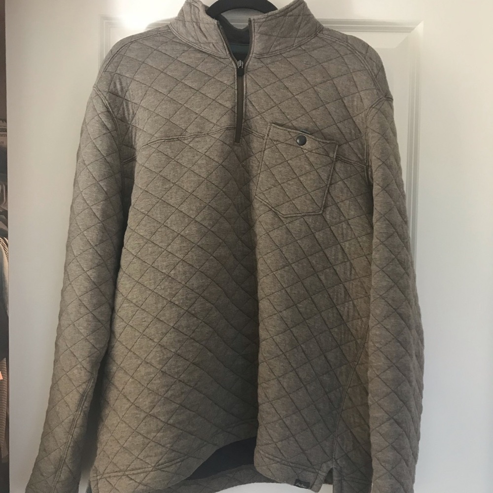 Eddie Bauer Quilted 1/4 Zip Pullover Mens